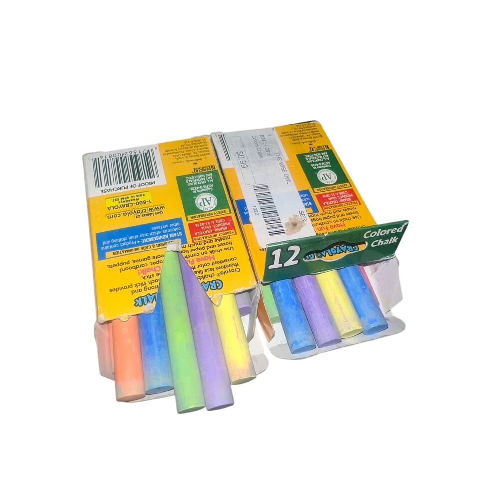 Crayola vintage 1999 Colored chalkboard sticks Chalk Binney & Smith NEW